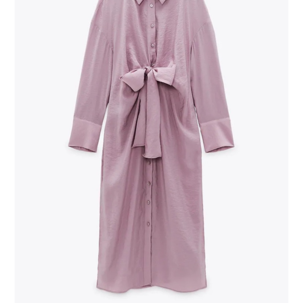 Zara knotted shirt dress - Picture 6 of 10
